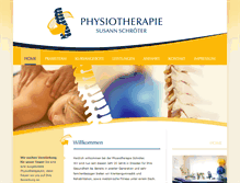 Tablet Screenshot of physiotherapie-schroeter.de